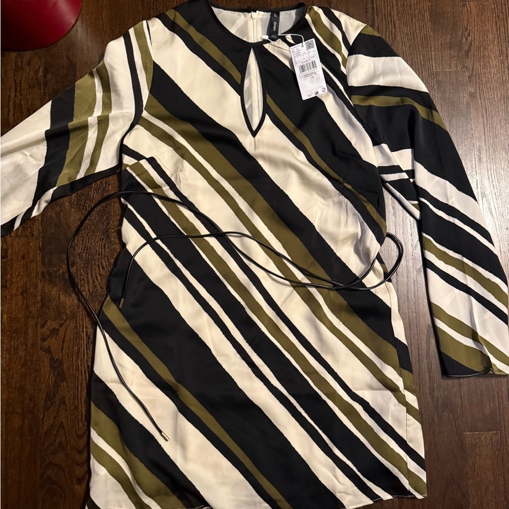 Striped Long Sleeve Dress